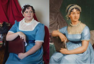 Cosplaying the disputed 1873 Jane Austen Portrait by Evert A. Duyckink